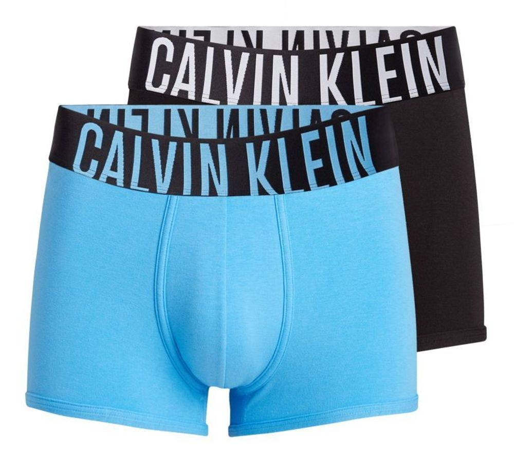 Мужские боксеры спортивные Calvin Klein Intense Power Trunk 2P - black/signature blue