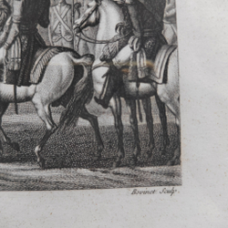 Бовине Эд. Вступление французов в Берлин по ориг. Свебаха. Гравюра. 1834 г.