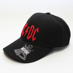 Бейсболка AC/DC колокол красная надпись