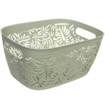 Корзина для хранения «Тропики» зеленая 34,5х24,7х17см