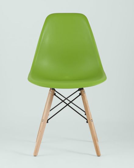 Стул Eames Style DSW зеленый (разборный каркас)