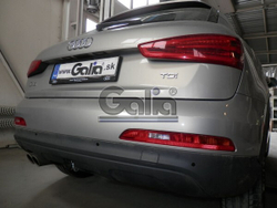 Фаркоп оцинкованный Galia V069A для Volkswagen Tiguan 2007-2016, 2016-, Audi Q3 2011-2018(паспорт и сертификат в комплекте)(без электрики)