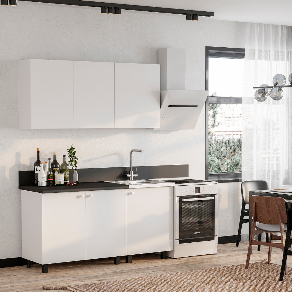 Кухня Куба 1,6 м Белый