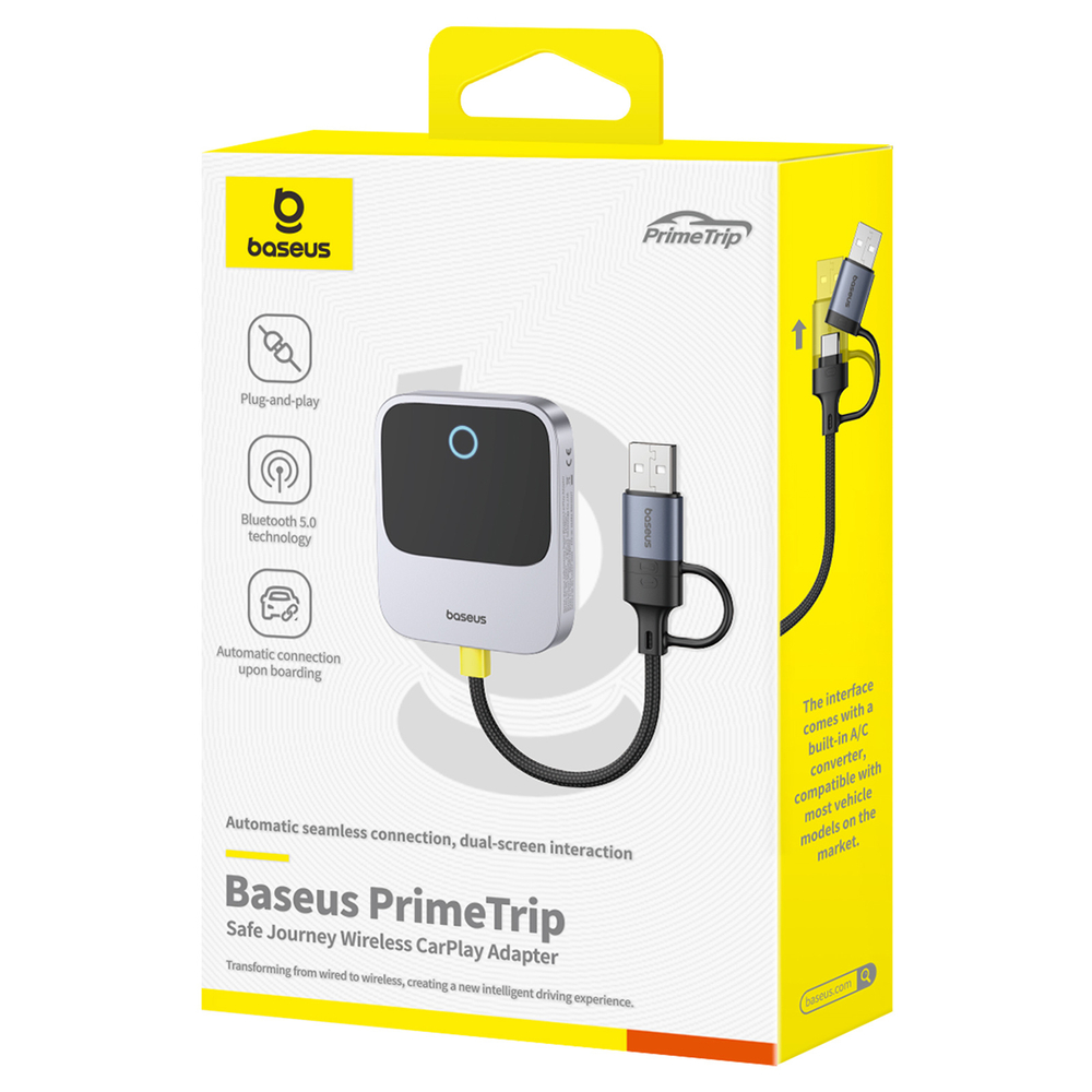 Беспроводной CarPlay Адаптер Baseus SafeJourney Wireless CarPlay Adapter