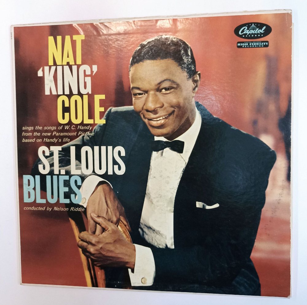 Винтажная виниловая пластинка LP Nat King Cole St. Louis Blues (USA 1958)