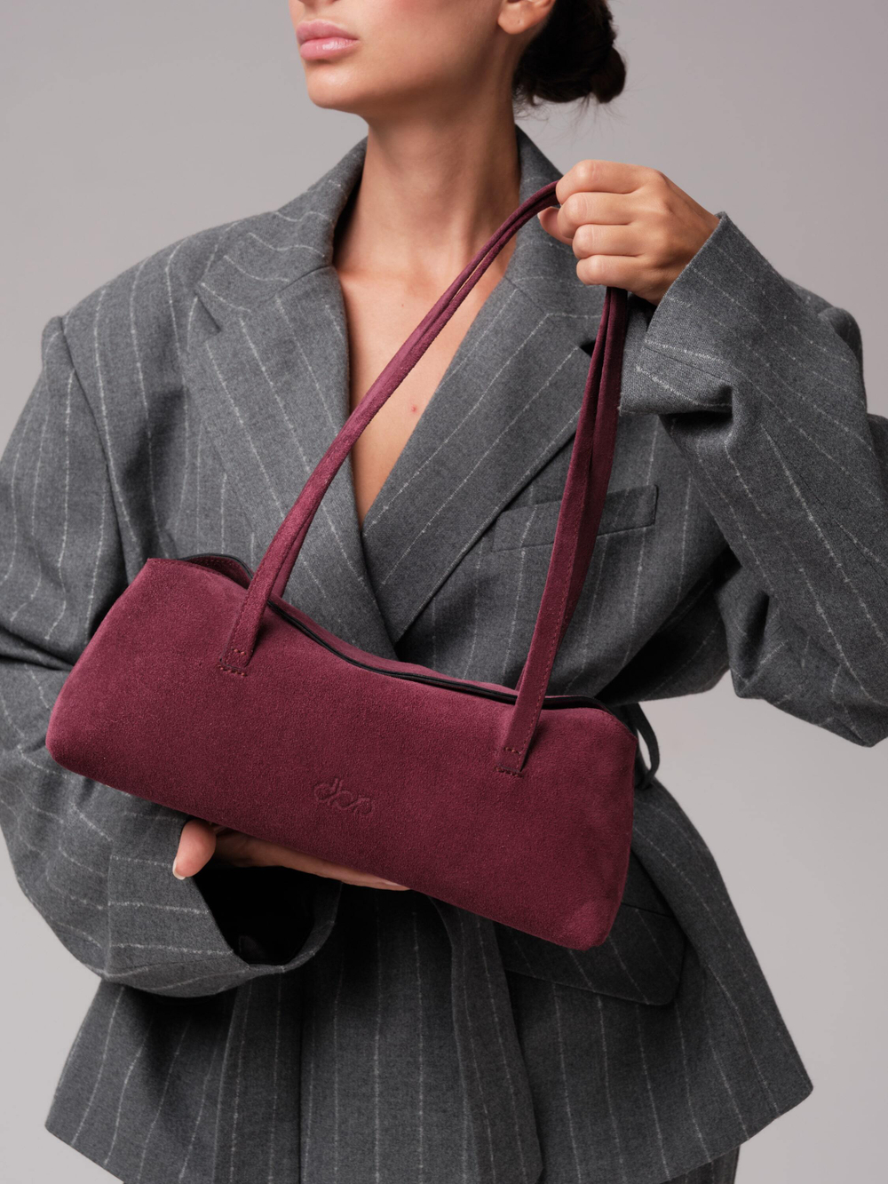 Женская замшевая сумка DBR 31127 бордо