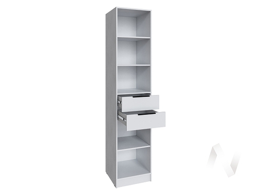 Шкаф Мадрид 0;5 с 2 ящ. (белый)