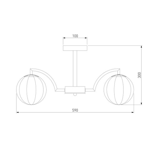Потолочная люстра Eurosvet Оптима Eden 30178/5 латунь