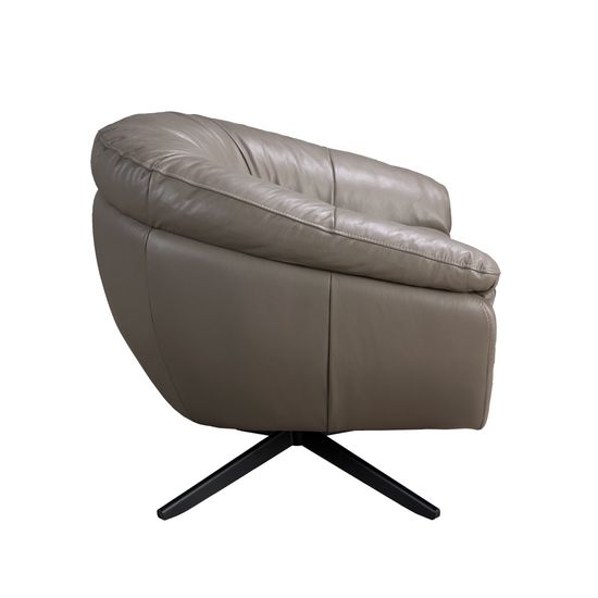 Вращающееся кресло 5138 из серой кожи Испания 