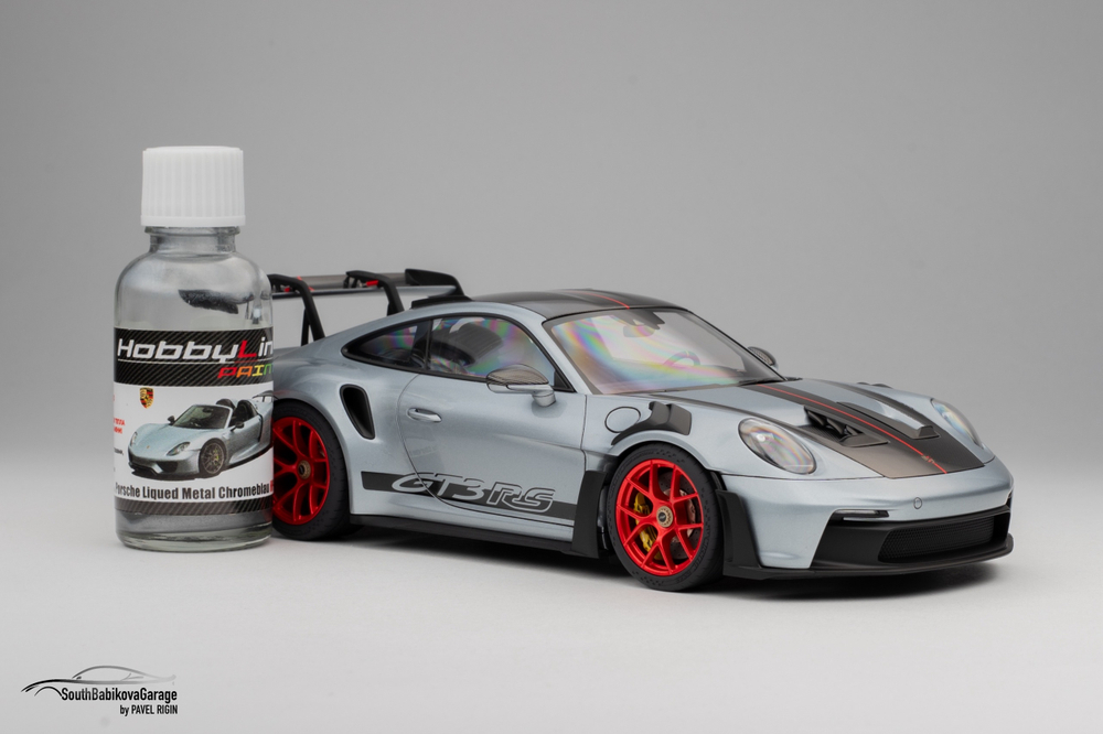 Краска лаковая HobbyLink Porsche Liquid Metal Chromeblau HP-2009