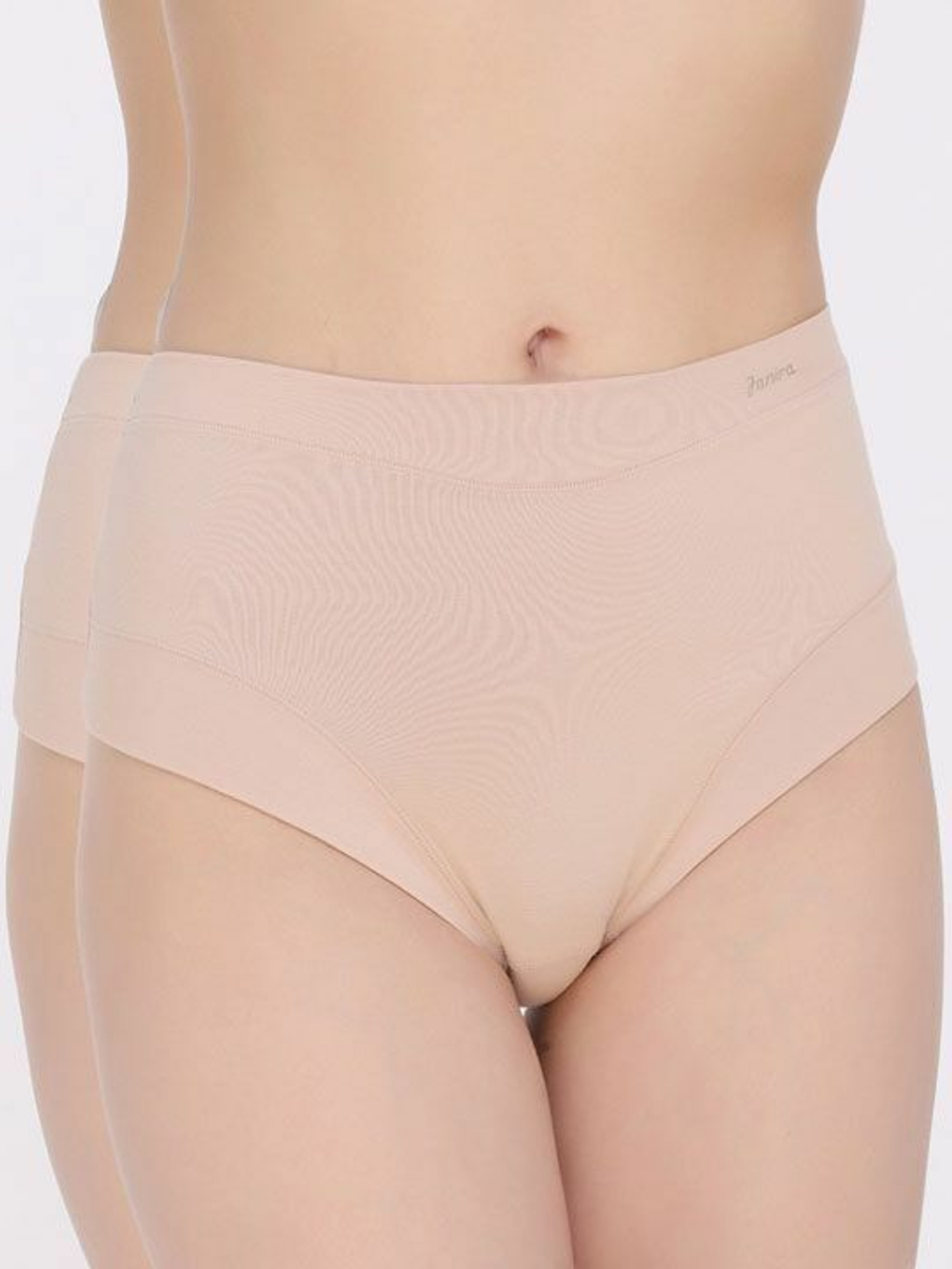 Набор из 2 трусиков-слип с завышенной талией Esencial (Размер: XXL) (Цвет: кофейный)