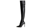 Tony Bianco Microfiber Leather Over the knee Boots 10.5cm Women"s Black