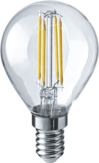 Лампа светодиодная Navigator G45F 220V Е14 4W 2700K Filament шар 23149