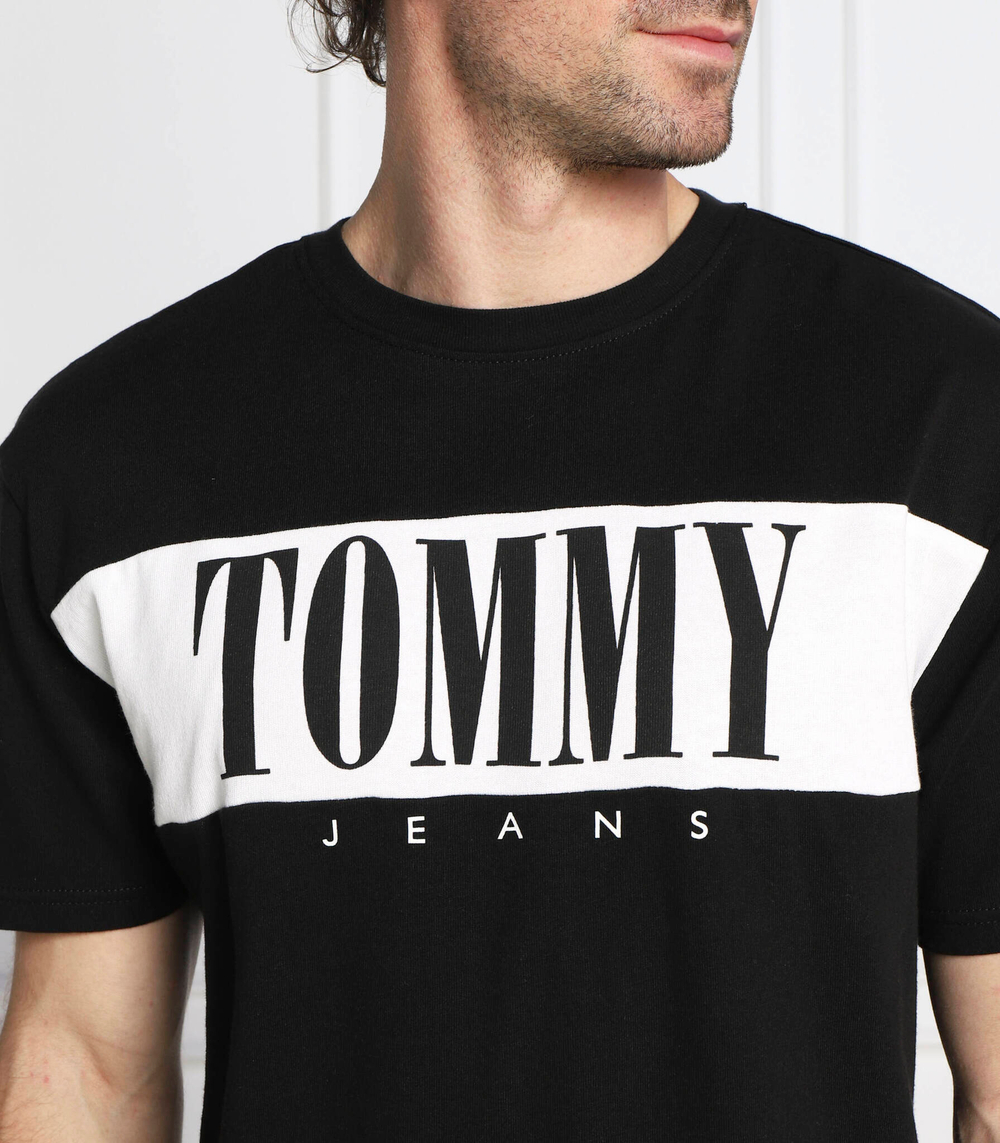 футболка colorblock Tommy Jeans - черный(DM0DM14994)