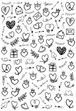 Слайдер-дизайн Crazy Shine Nails mini: Контурные сердца