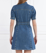 Джинсовое платье с ремешком Liu Jo - голубой(UA4226 D4828)