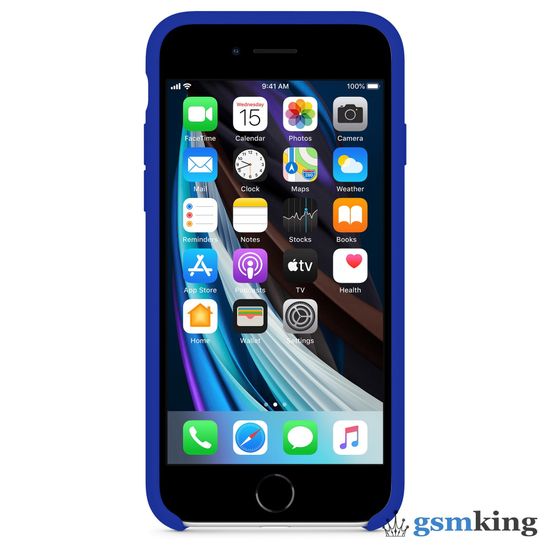Silicone Case iPhone 7 | 8 | SE 2020 | 2022 Surf Blue «Cиняя волна»