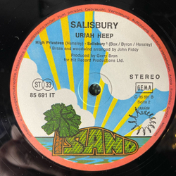 Винтажная виниловая пластинка LP Uriah Heep Salisbury (Германия 1971) Island Records