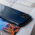 Чехол ТПУ карбон глянцевый для iPhone 11 Pro Max, 011457 Красный