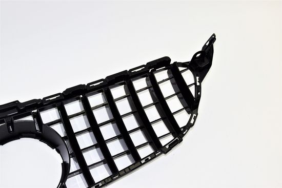 Решетка радиатора v.2 глянцево - черный для Mercedes C class W205 2015-2017