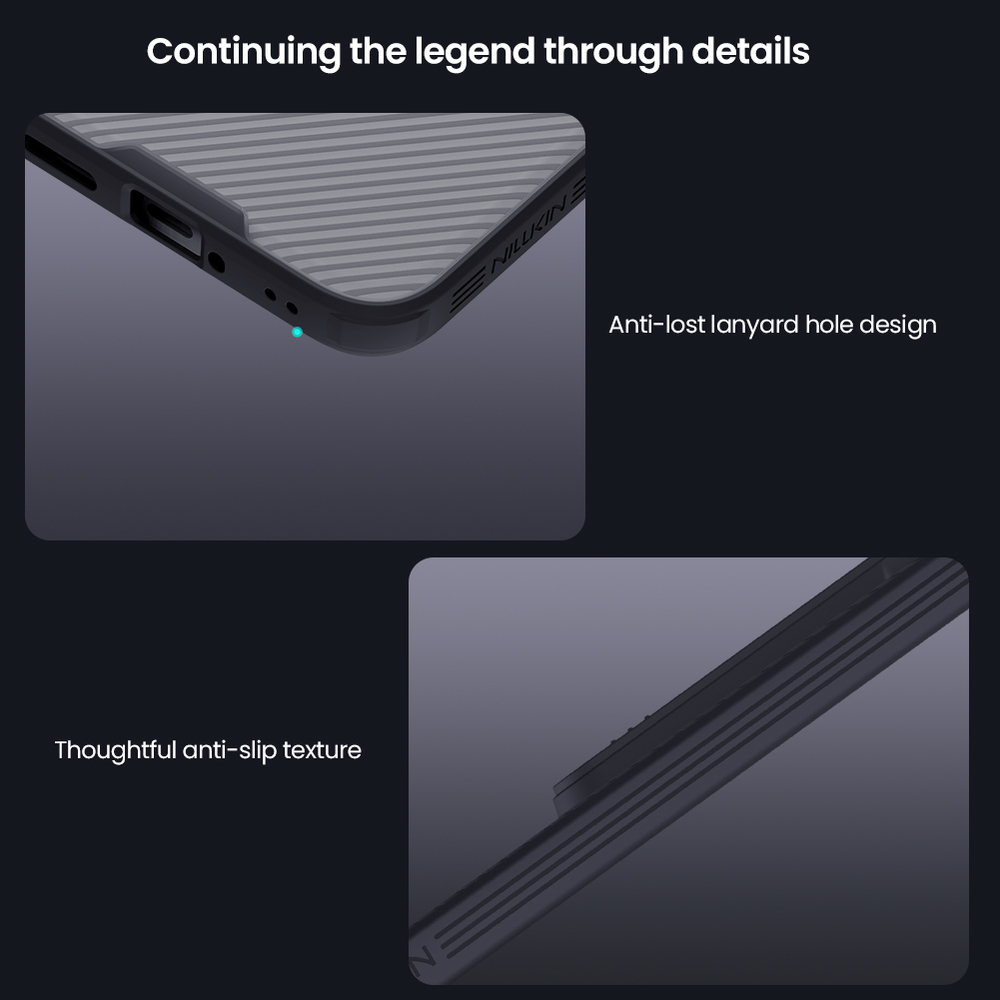 Чехол тонированный с защитной шторкой для камеры на Xiaomi 15T Pro, серия CamShield Pro Case (Transparent black) от Nillkin