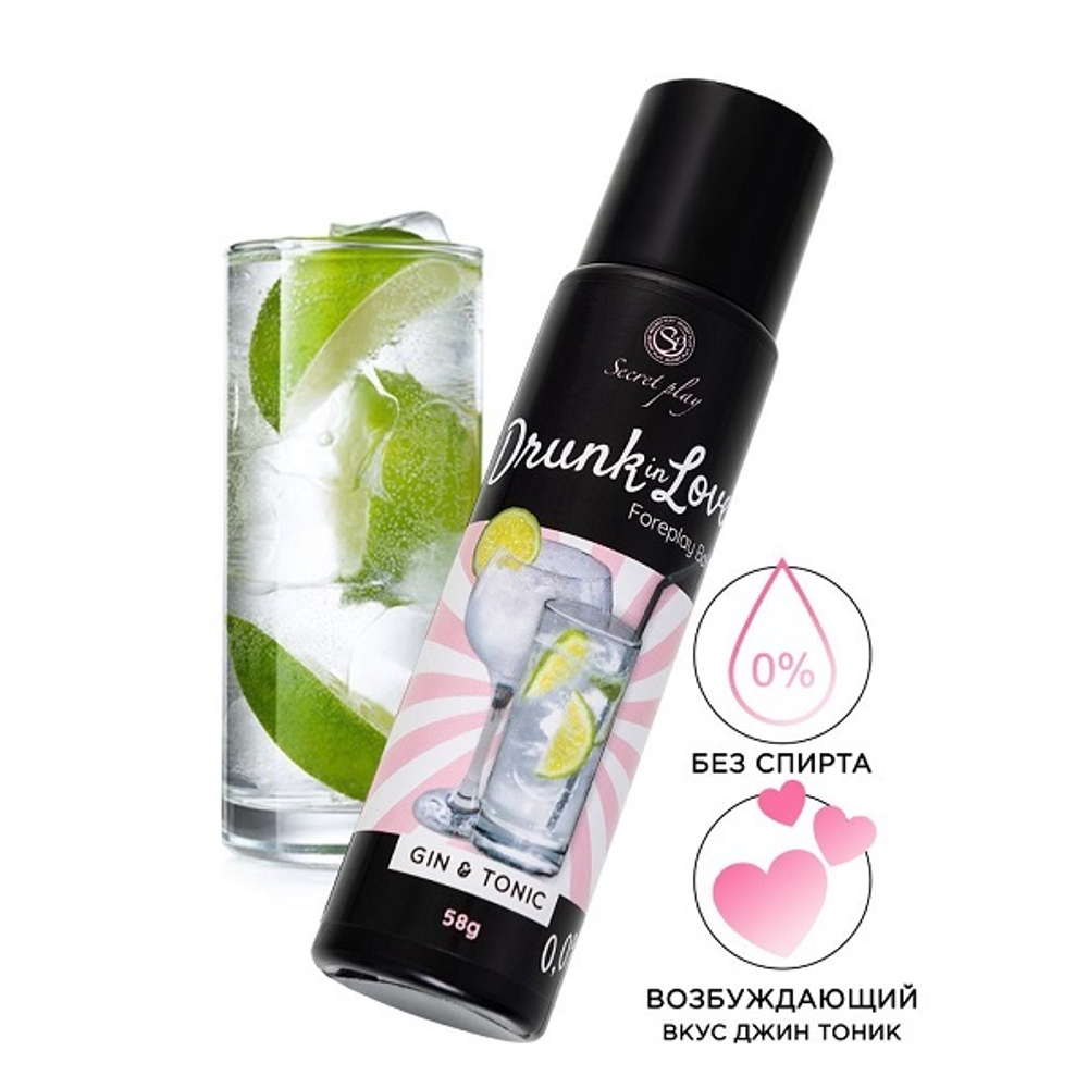 Интимный гель для сосков и интимных зон со вкусом джин-тоника Secret Play 58г
