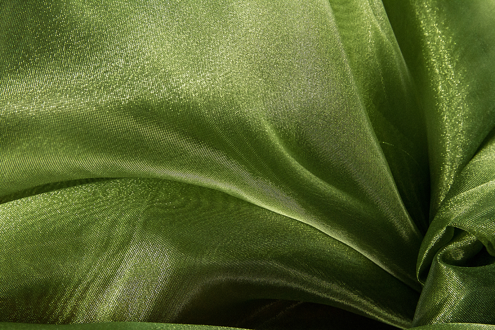 Ткань Органза зеленая арт. 324884
