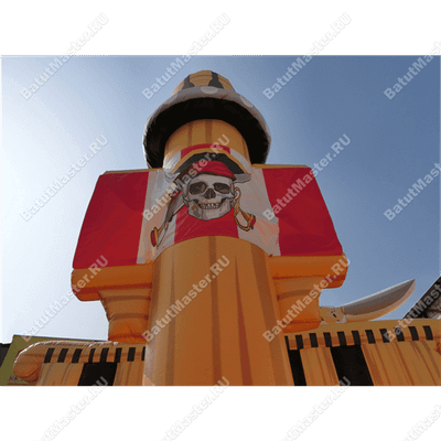 Коммерческий надувной батут "Корабль"