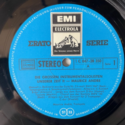Винтажная виниловая пластинка LP Maurice Andre (Германия 1974)