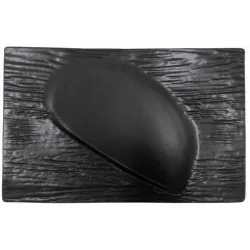 Блюдо прямоугольное 30*19 см Matsuyama Black фарфор P.L. Proff Cuisine [1]