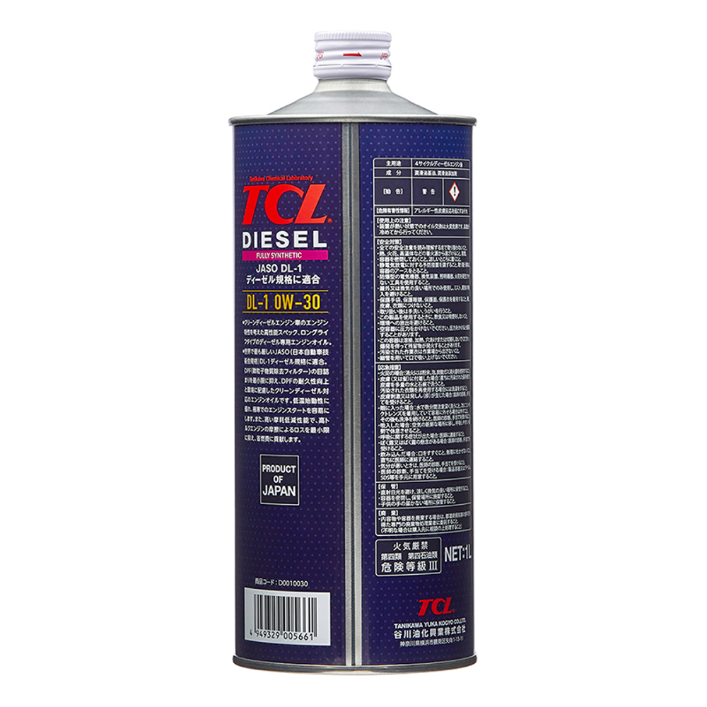 Масло моторное TCL Diesel DL-1, 0W-30, 1л