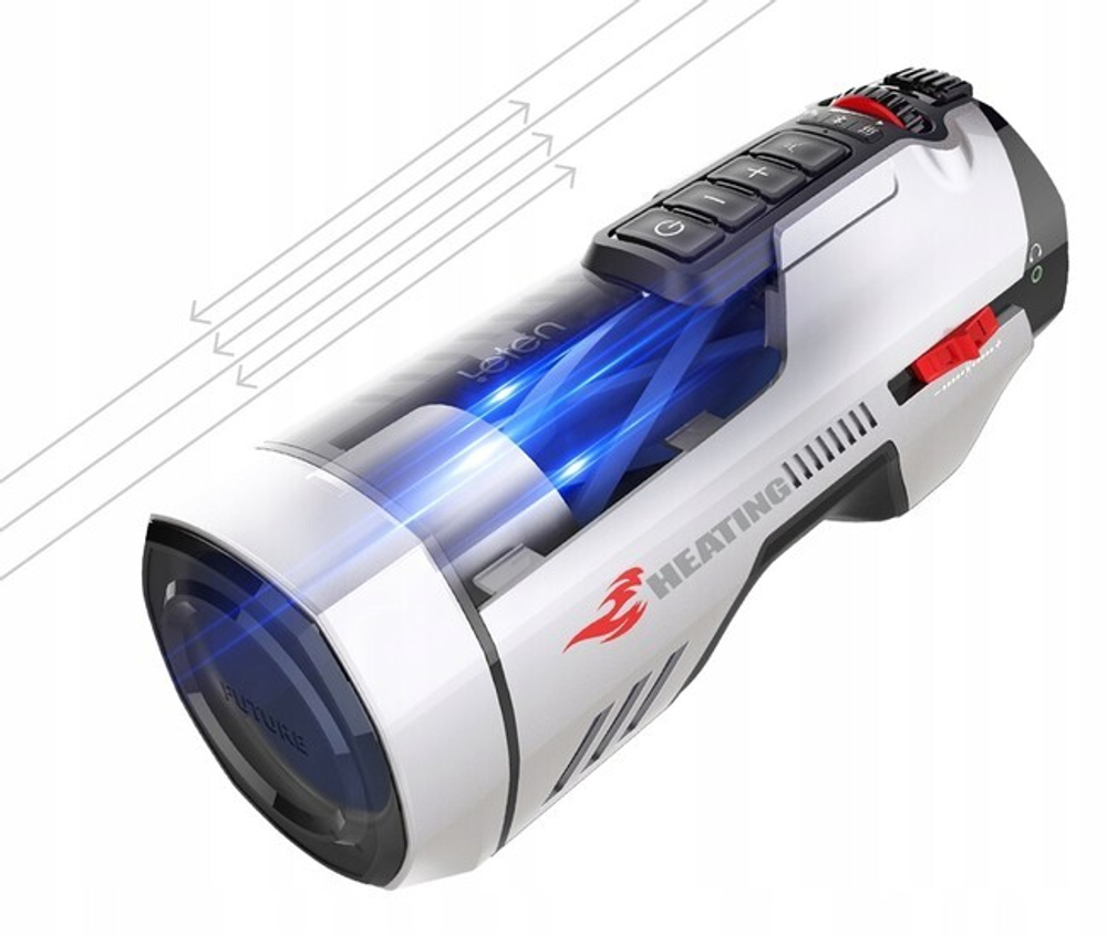 Автоматический мастурбатор Leten Alice Future Pro 3.0 (вагина и анус) (Цвет: бело-черный)