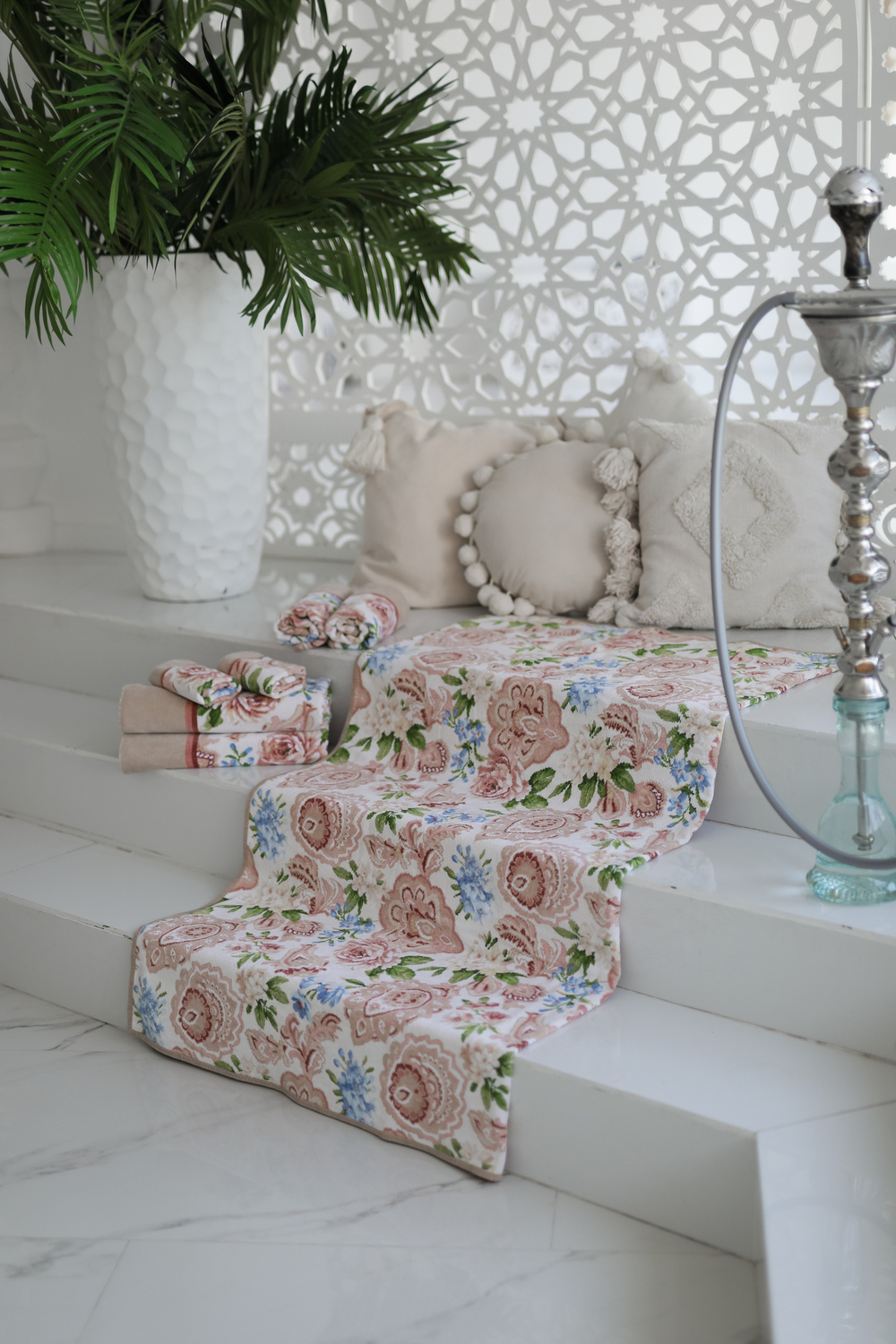 Плед 150x250 Feiler Anthea Offwhite kiesel бежевый без каймы