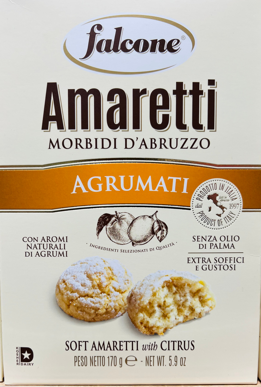 Амаретти с ароматом цитрусовых «falcone» (0,170 кг)