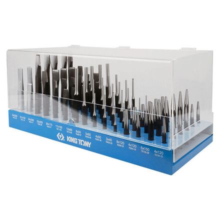 Цена на KING TONY (1090PR1) Стенд с зубилами, кернерами, выколотками и бородками, 90 предметов