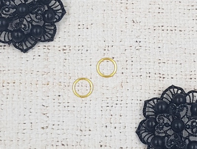 Кольцо для бюстгальтера металл, р. 1,4х1х0,2, d 1 см