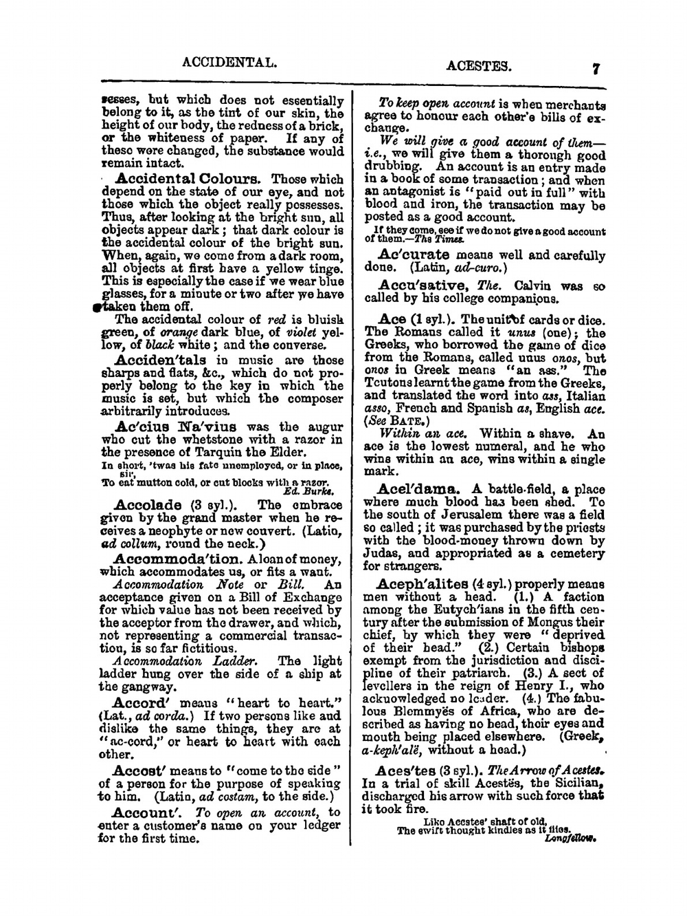 Dictionary of phrase and fable giving the derivation, source, or origin of common phrases, allusions, and words that have a tale to tell | Brewer Ebenezer Cobham
