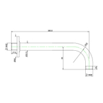 Кронштейн верхнего душа SHA-CHR-479L300