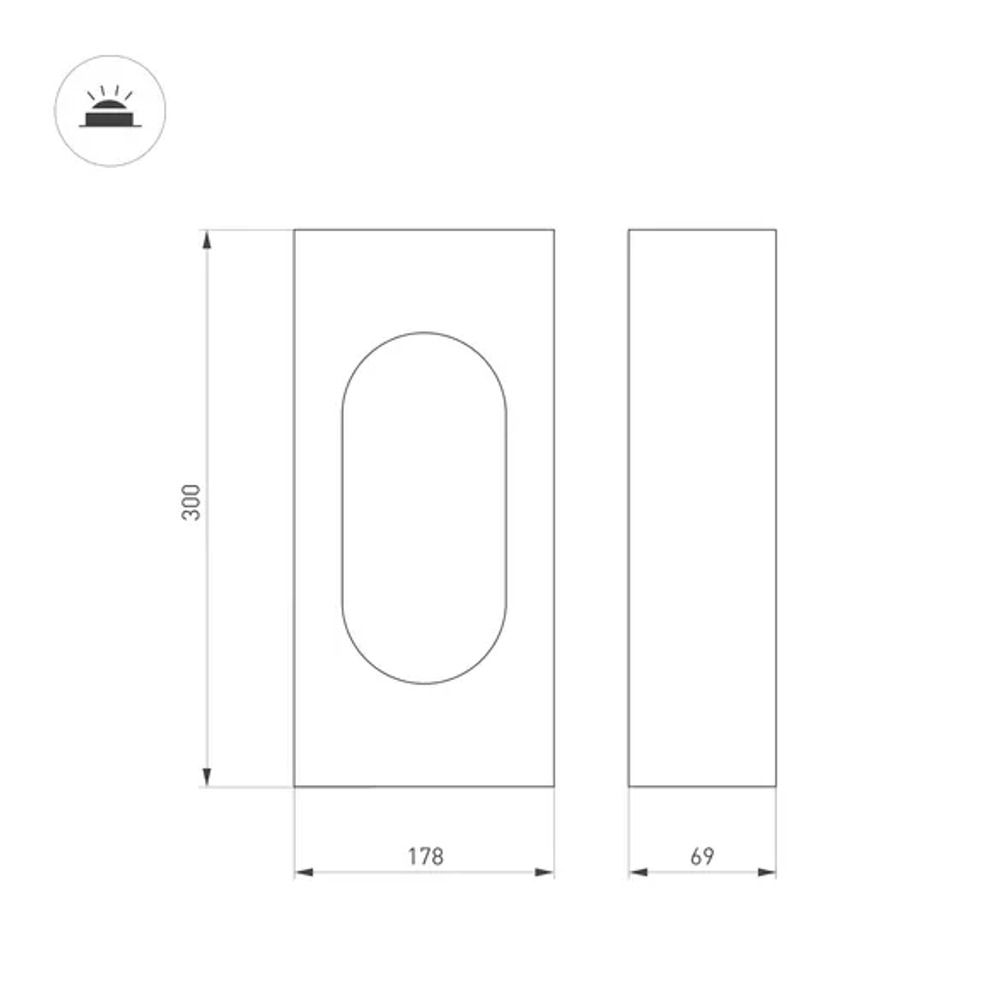 Светильник LGD-MUSE-BOLL-H300-12W Warm3000 (DG, 296 deg, 230V) (Arlight, IP65 Металл, 3 года) 037525