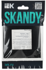 SKANDY Рамка 1-местная SK-F01Bl черный IEK