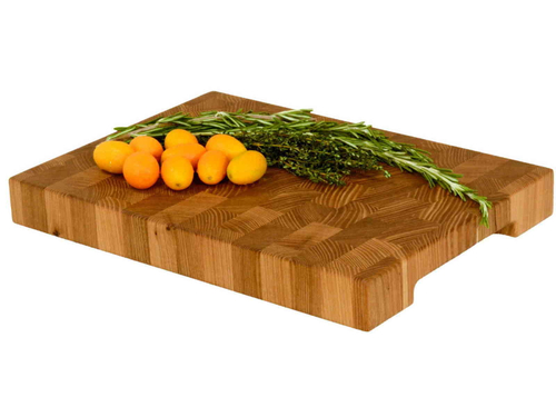 Торцевая разделочная доска 35x25x4 см. карагач (вяз), арт. 017