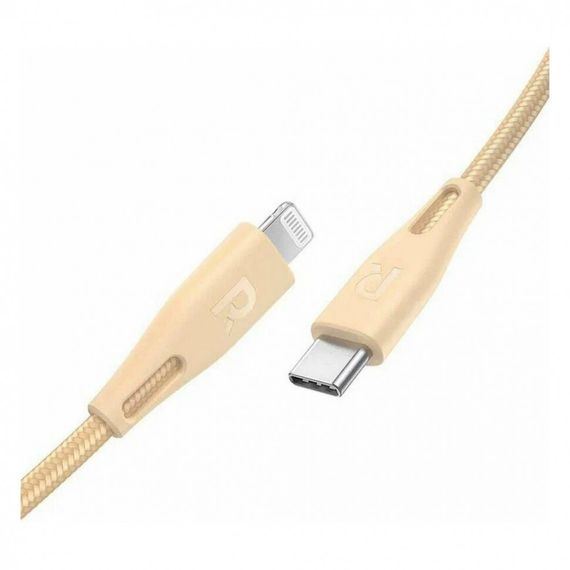 Кабель RAVPower MFI USB-C to Lightning, 2 м (RP-CB1018), золотистый