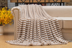 Плед 160х220 Sofi De MarkO Гринда кофе