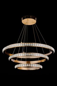 Подвесная люстра LED 113W 3000К/4000К/5500К LE7718/800-3K Golden золото Colisee Leon