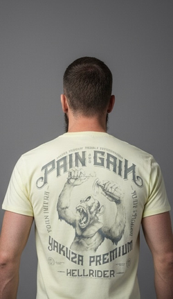 Футболка светло-желтая Yakuza Premium 3909