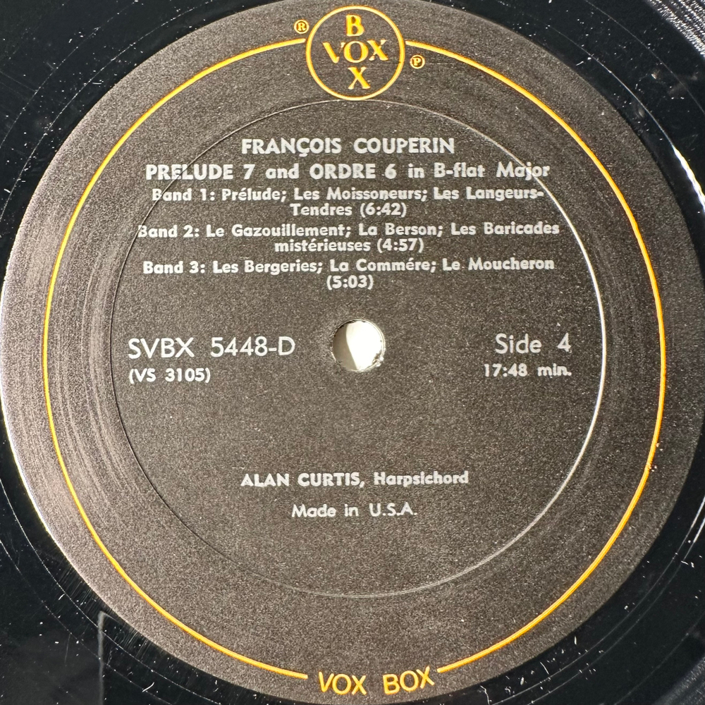 Куперен - 8 Прелюдий 3LP (США 1976г.)