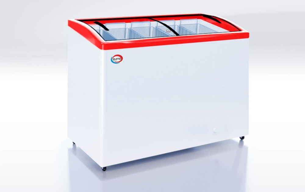Ларь морозильный ЛВН 400 Г Eletto R290 (СF 400 CE R290) красный