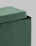 Пуф складной с ящиком Store Square зеленый