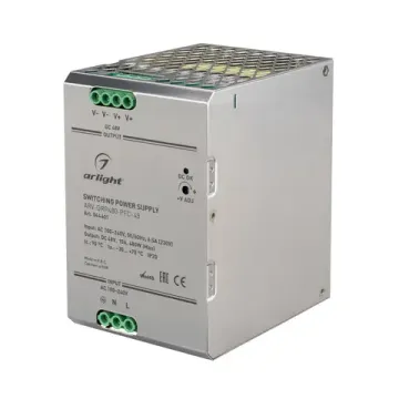 Блок питания 480W 48V 10A IP20 ARV-DRP480-PFC-48 044601 Arlight