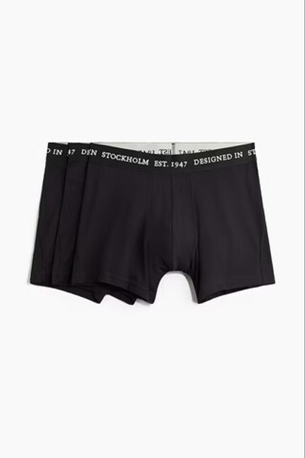 H&M Набор трусов-боксеров ( 3 шт.), черный
